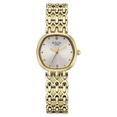 Titan Womens Raga Spotlight Analog Watch White Dial with Gold Stainless Steel Band ,95421YM01