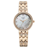 Titan Womens Raga Spotlight Analog Watch White Dial with Rose Gold Stainless Steel Band ,95422WM01