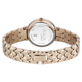 Titan Womens Raga Spotlight Analog Watch White Dial with Rose Gold Stainless Steel Band ,95422WM01