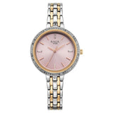 Titan Womens Raga Spotlight Analog Watch Pink Dial with Two Toned Stainless Steel Band ,95424KM01