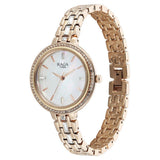Titan Womens Raga Spotlight Analog Watch Silver Dial with Rose Gold Stainless Steel Band ,95424WM01