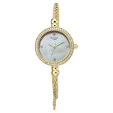 Titan Womens Raga Spotlight Analog Watch White Dial with Gold Stainless Steel Band,95425YM01