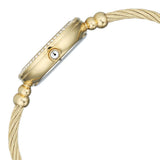Titan Womens Raga Spotlight Analog Watch White Dial with Gold Stainless Steel Band,95425YM01