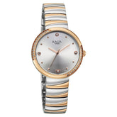 Titan Womens Raga Spotlight Analog Watch Silver Dial with Two Toned Stainless Steel Band,95427KM01