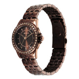 Titan Purple Women's Analog Watch Brown Dial With Brown Stainless Steel Band, 9798QM01