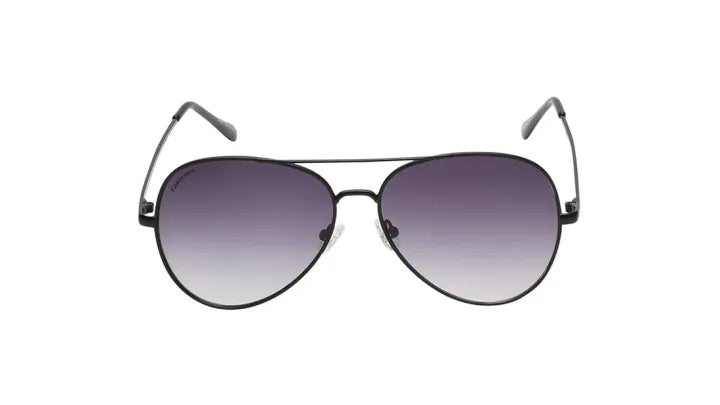 Fastrack Unisex Aviator Sunglasses, Black Lens, UV protected, M258BK2