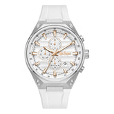 Lee Cooper, Men's, Analog Watch, White Dial, with Silicone Band, LE-LC08063.333