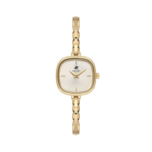 Beverly Hills Polo Club, Men's, Analog Watch, Gold Dial, with Stainless Steel Band, BH-BP3748X.110