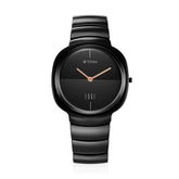 Titan Edge Squircle Quartz Analog Women's Watch With Black Dial and Ceramic Strap,2757NC01