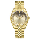 Beverly Hills Polo Club Men Analog Watch Multicolor Dial Golden Stainless Steel Strap BP3830X.160