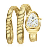 Beverly Hills Polo Club Women's Analog Watch with White Mother of Pearl Dial and Gold Stainless Steel Band, BP3888C.120