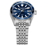 Quantum, Men's, Analog Watch, Blue Dial, with Stainless Steel Band, QU-ADG1215.390