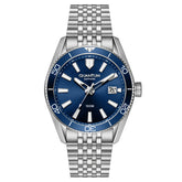 Quantum men analog watch, blue dial with stainless steel band, model QU-ADG1215.390, Bahrain