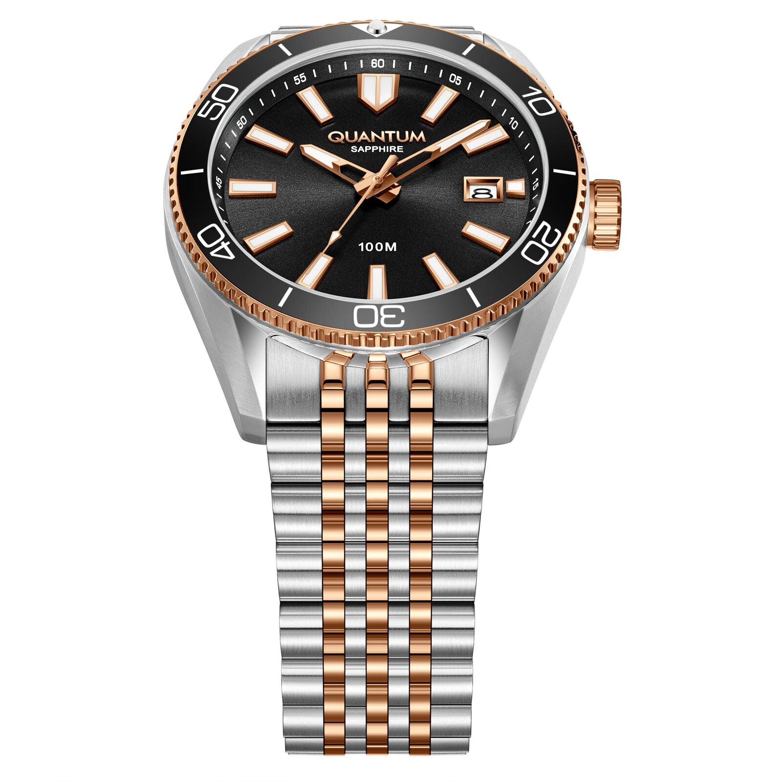 Quantum, Men's, Analog Watch, Black Dial, with Stainless Steel Band, QU-ADG1215.550