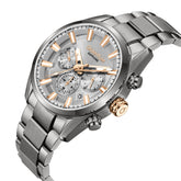 Quantum Men's Watch Analog Beige Dial with Stainless Steel Band, ADG1219.070