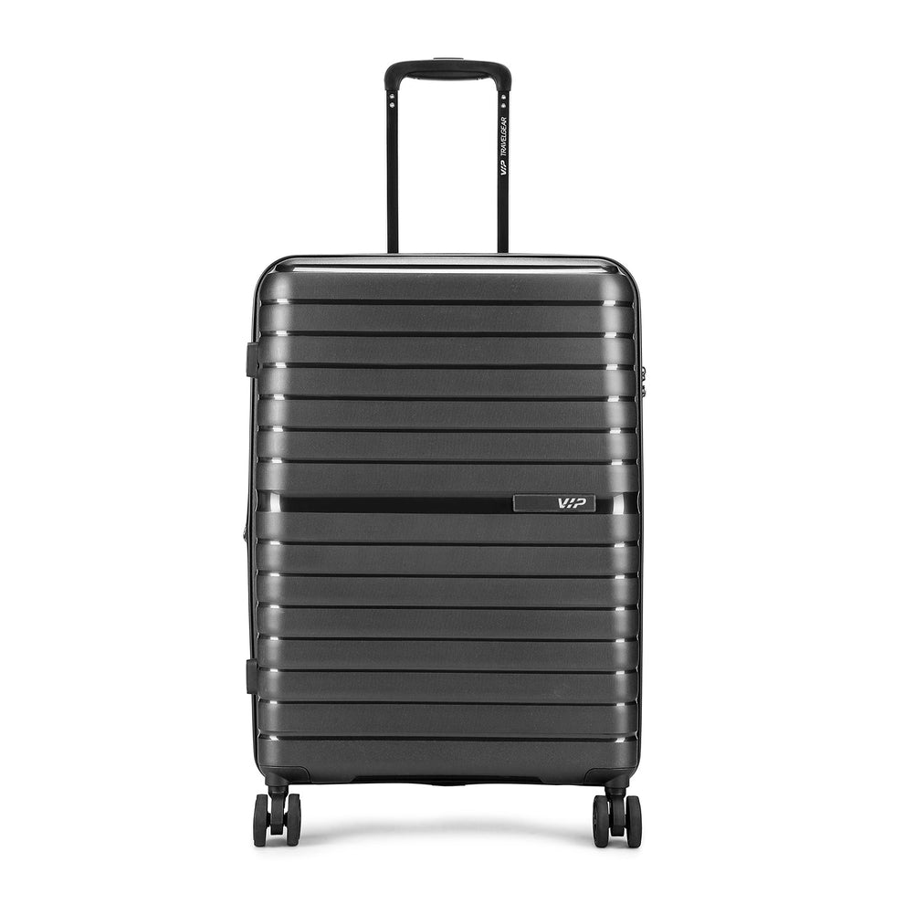 VIP Aerplus 76cm Hard Case Trolley 8 Wheels Black, AERPLUS76BLK