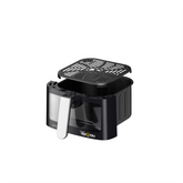 Black+Decker 4.5 L Digital AirOfry with Window, 1500 W, AF4500,Digital air fryer with viewing window