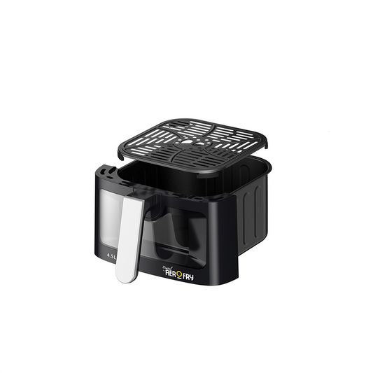 Black+Decker 4.5 L Digital AirOfry with Window, 1500 W, AF4500,Digital air fryer with viewing window Air Fryer BL-AF4500