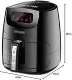 Black+Decker, 5 Litre 1.2kg 12-in-1 Multifunction Digital XL Air Fryer AerOfry, Black, AF600