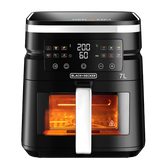 Black+Decker, 7 Litres Air Fryer, Rapid Air Convection, 1700 watt Adjustable Temperature AF7010 Air Fryer BL-AF7010
