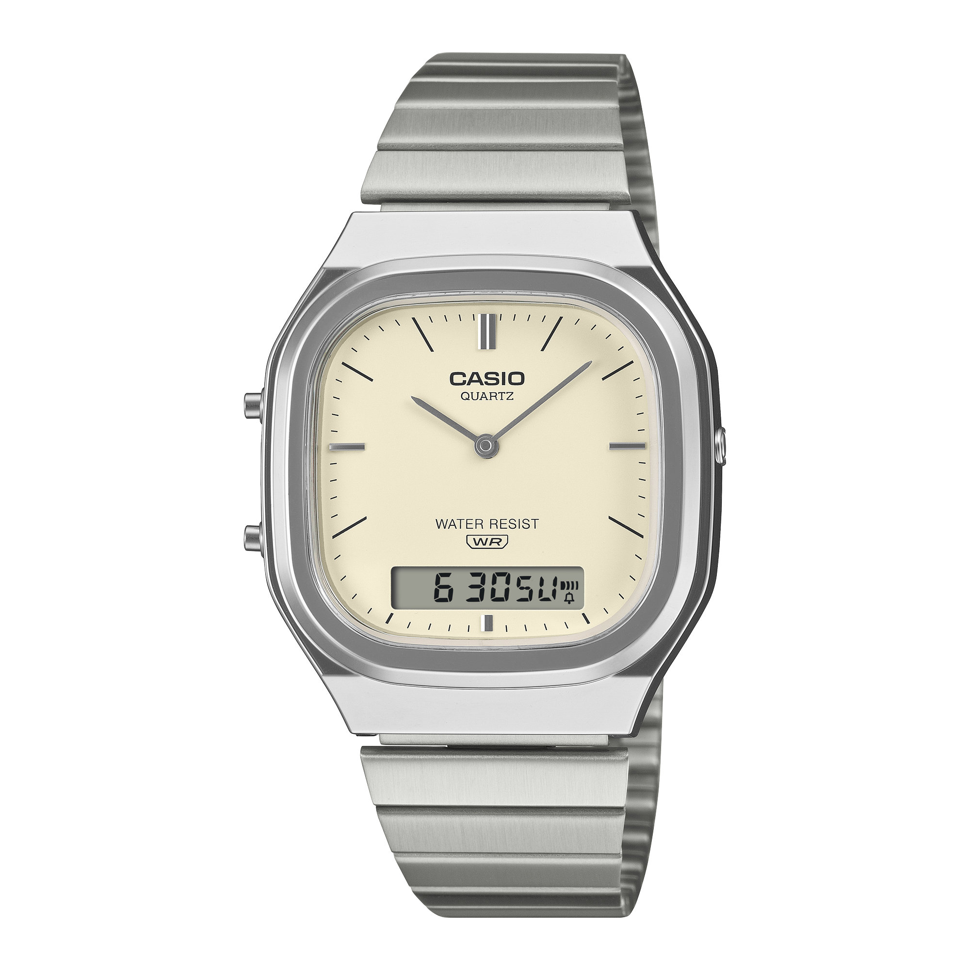 Casio Men's Analog Digital Watch, Silver Dial With Stainless Steel Band, AQ-240E-7A2DF - product image