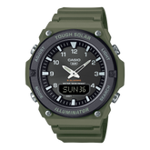 Casio Men's Analog-Digital Watch, Black Dial With Green Resin Band, AQ-S820W-3BVDF | Kewalrams Bahrain