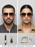 Fastrack Unisex Aviator Sunglasses, Brown Lens, UV protected, M253GY11 - image 6