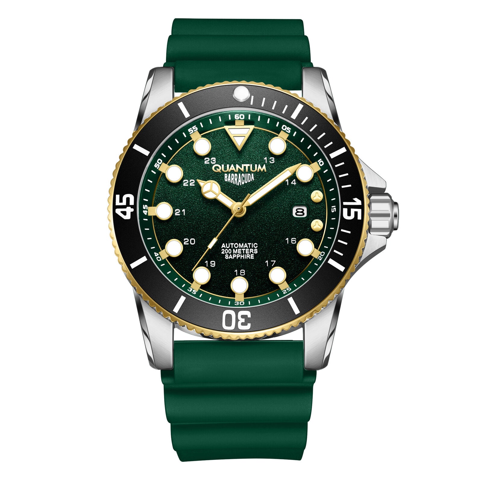 Quantum, Men's, Analog Watch, Green Dial, with Silicone Band, QU-BAR1115.271