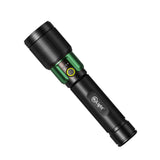 Mr. Light Rechargeable Flashlight 2.1-1500 Lumens with Telescopic Zoom Function, BAZOOKA21
