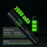 Mr. Light Rechargeable Flashlight 2.1-1500 Lumens with Telescopic Zoom Function, BAZOOKA21
