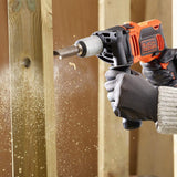 Black+Decker, 850W Hammer Drill Kit Box Drill with 6 Drill Bits, BEH850K-GB