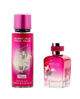 Beverly Hills Polo Prestige Passion 100ML Eau De Parfum, & 250ML Body Mist Gift Set For Women, BHPCPRGSPAS-BM
