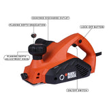Black+Decker Rebating Planer 650W, KW712-QS