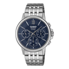 Casio Beside Collection Men's Watch Day/Date Multifunction Analog Blue Dial and Sapphire Crystal Glass with Stainless Steel Band, BMS-300D-2AVDF product image