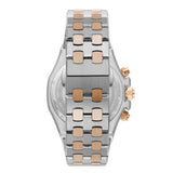 Beverly Hills Polo Club Men's Multifunction Watch with Silver Dial and Silver and rose-gold-111 Stainless Steel Band, BP3051X.532