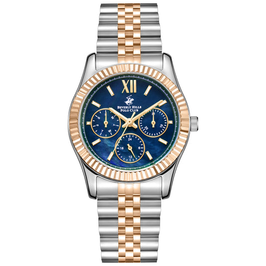 Beverly Hills Polo Club, Men's, Analog Watch, Blue Dial, with Stainless Steel Band, BH-BP3169C.590