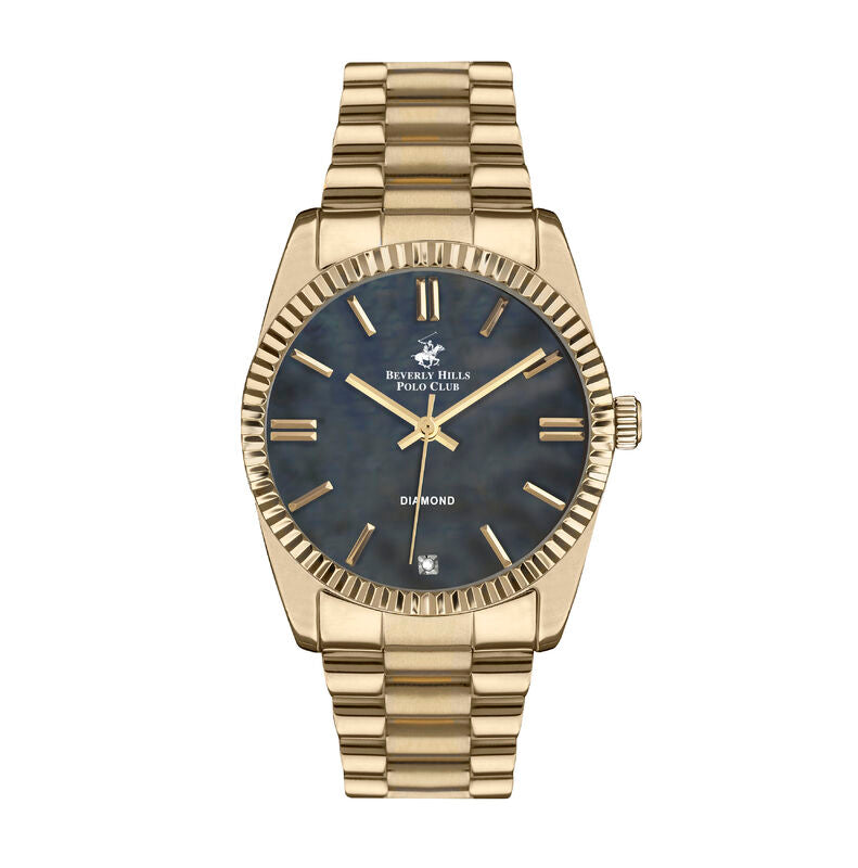 Beverly Hills Polo Club, Men's, Analog Watch, Black Dial, with Stainless Steel Band, BH-BP3172C.160