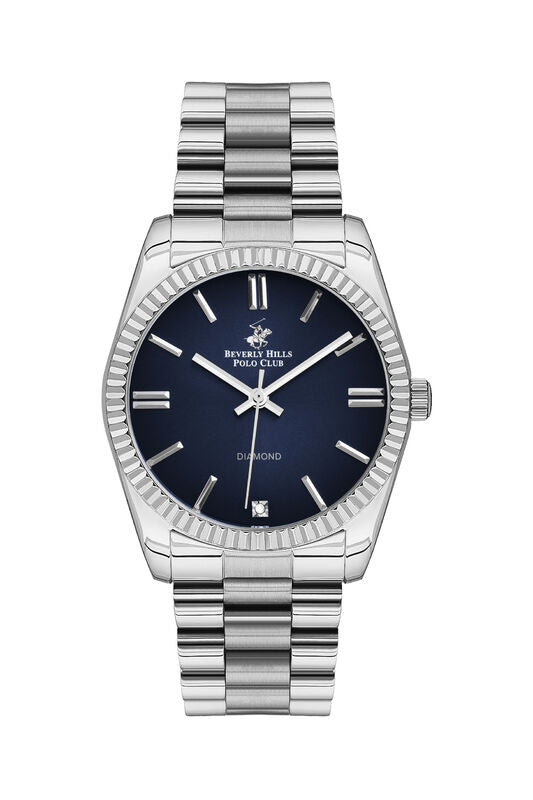 Beverly Hills Polo Club, Men's, Analog Watch, Blue Dial, with Stainless Steel Band, BH-BP3172C.391