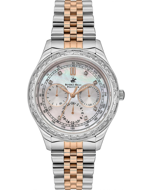 Beverly Hills Polo Club, Men's, Analog Watch, Silver Dial, with Stainless Steel Band, BH-BP3563X.520