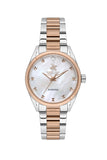 Beverly Hills Polo Club Women's Analog Watch, Mother Of Pearl Dial With Two Tone Stainless Steel Band, BP3601C.520