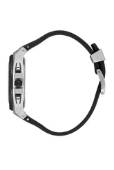 Beverly Hills Polo Club Men's Analog Watch, Black Dial Multi-Function With Black Silicon Strap, BP3624X.351