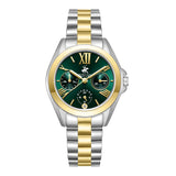 Beverly Hills Polo Club, Men's, Analog Watch, Green Dial, with Stainless Steel Band, BH-BP3653C.270