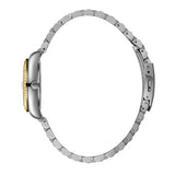 Beverly Hills Polo Club Women's Date Analog Watch with Light Champagne Dial and Silver and Gold Stainless Steel Band, BP3654X.210