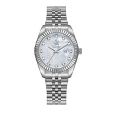 Beverly Hills Polo Club women analog watch, mother-of-pearl dial with silver stainless steel band, model BH-BP3654X.320, Bahrain
