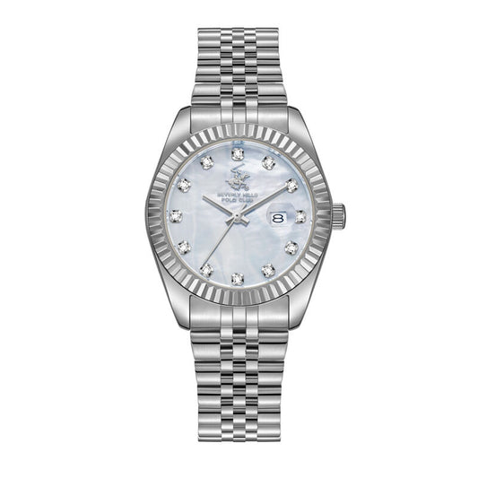 Beverly Hills Polo Club, Men's, Analog Watch, Silver Dial, with Stainless Steel Band, BH-BP3654X.320