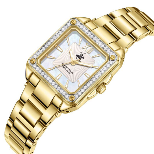 Beverly Hills Polo Club, Men's, Analog Watch, Gold Dial, with Stainless Steel Band, BH-BP3671C.120