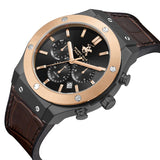 Beverly Hills Polo Club, Men's, Analog Watch, Black Dial, with Leather Band, BH-BP3690X.062