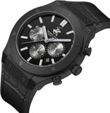 Beverly Hills Polo Club Men's Multifunction Watch with Black Dial and Black Beverly Hills Polo Club and Silicone Band, BP3690X.651