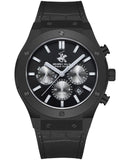 Beverly Hills Polo Club Men's Multifunction Watch with Black Dial and Black Beverly Hills Polo Club and Silicone Band, BP3690X.651