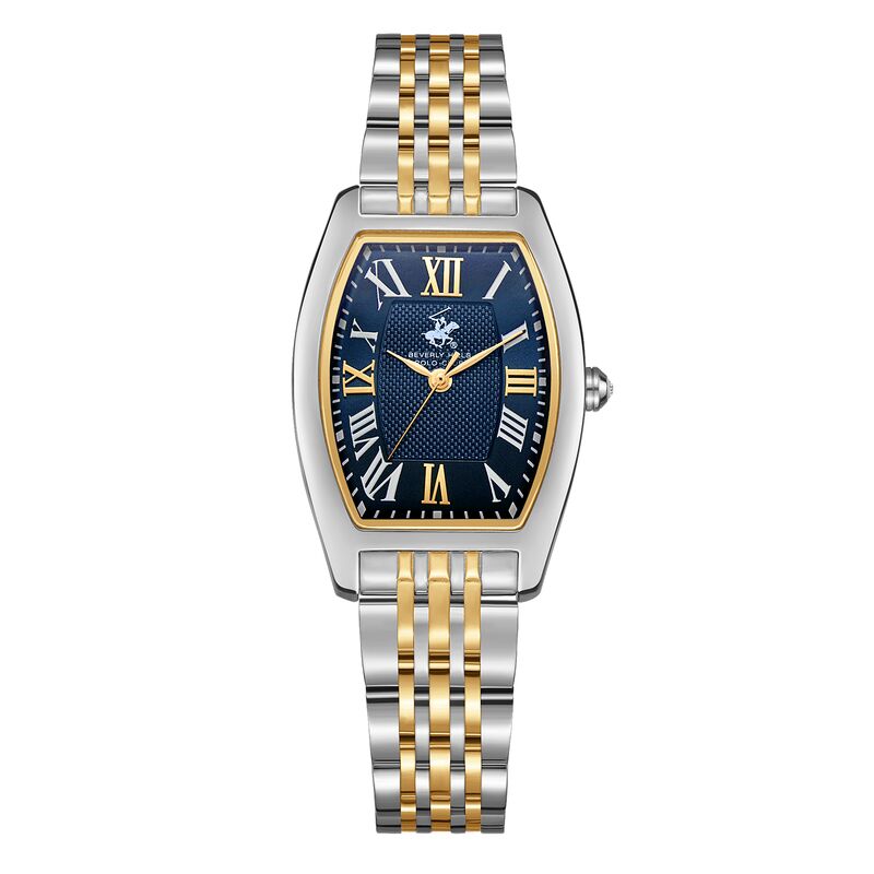 Beverly Hills Polo Club, Men's, Analog Watch, Blue Dial, with Stainless Steel Band, BH-BP3716X.590